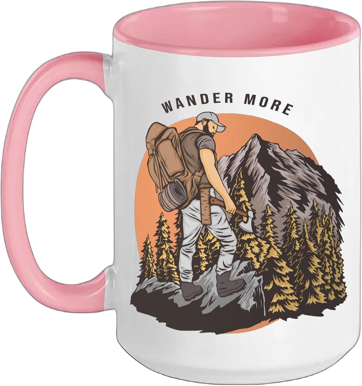 Hiking Designs - Wander More Ceramic Mug