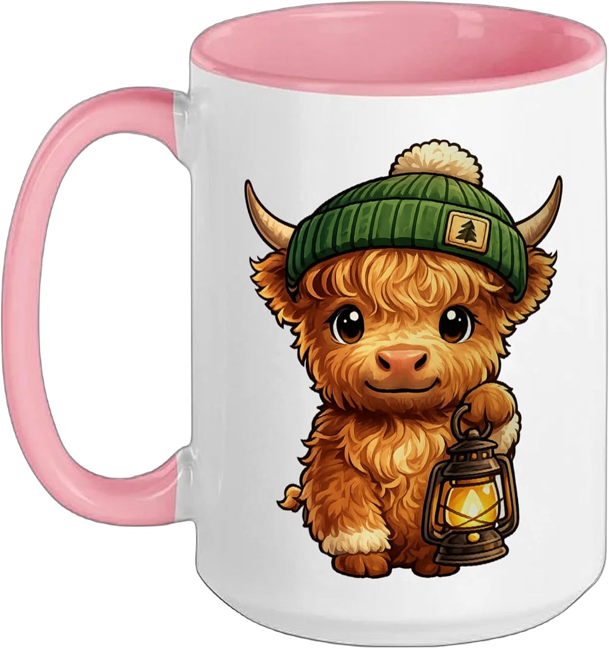 Mini Highland Cow Graphic Ceramic Mug