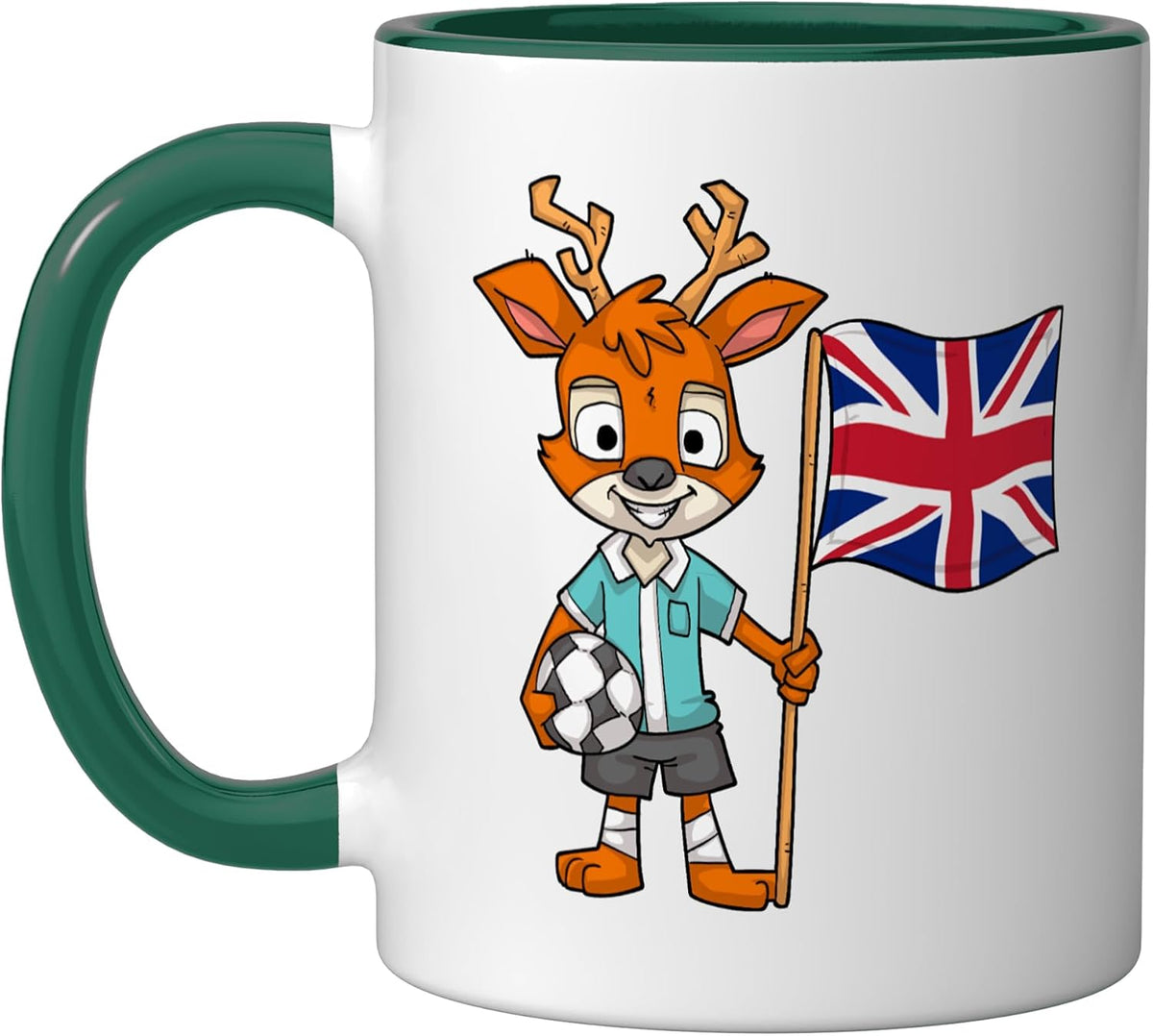 England Deer/English Fans Ceramic Mug