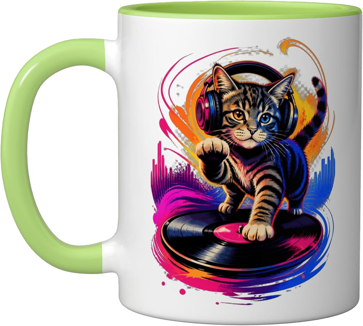Cat Motif Art Design Gifts Cute Kitten Ceramic Mug