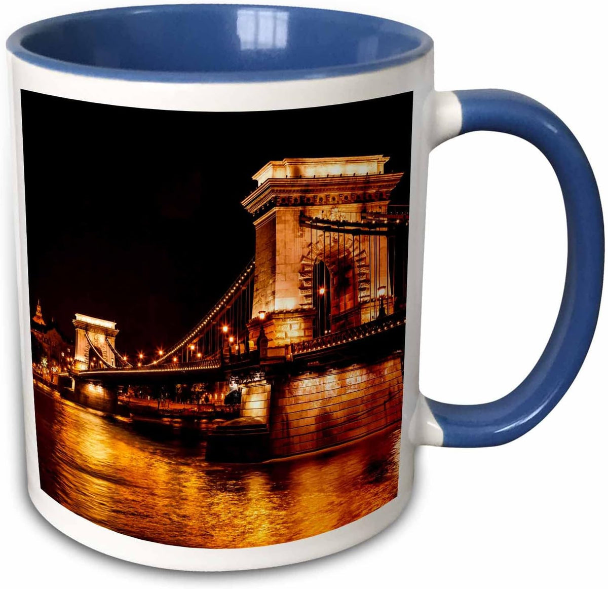 Chain Bridge, St. Stephens Danube River Ceramic Mug