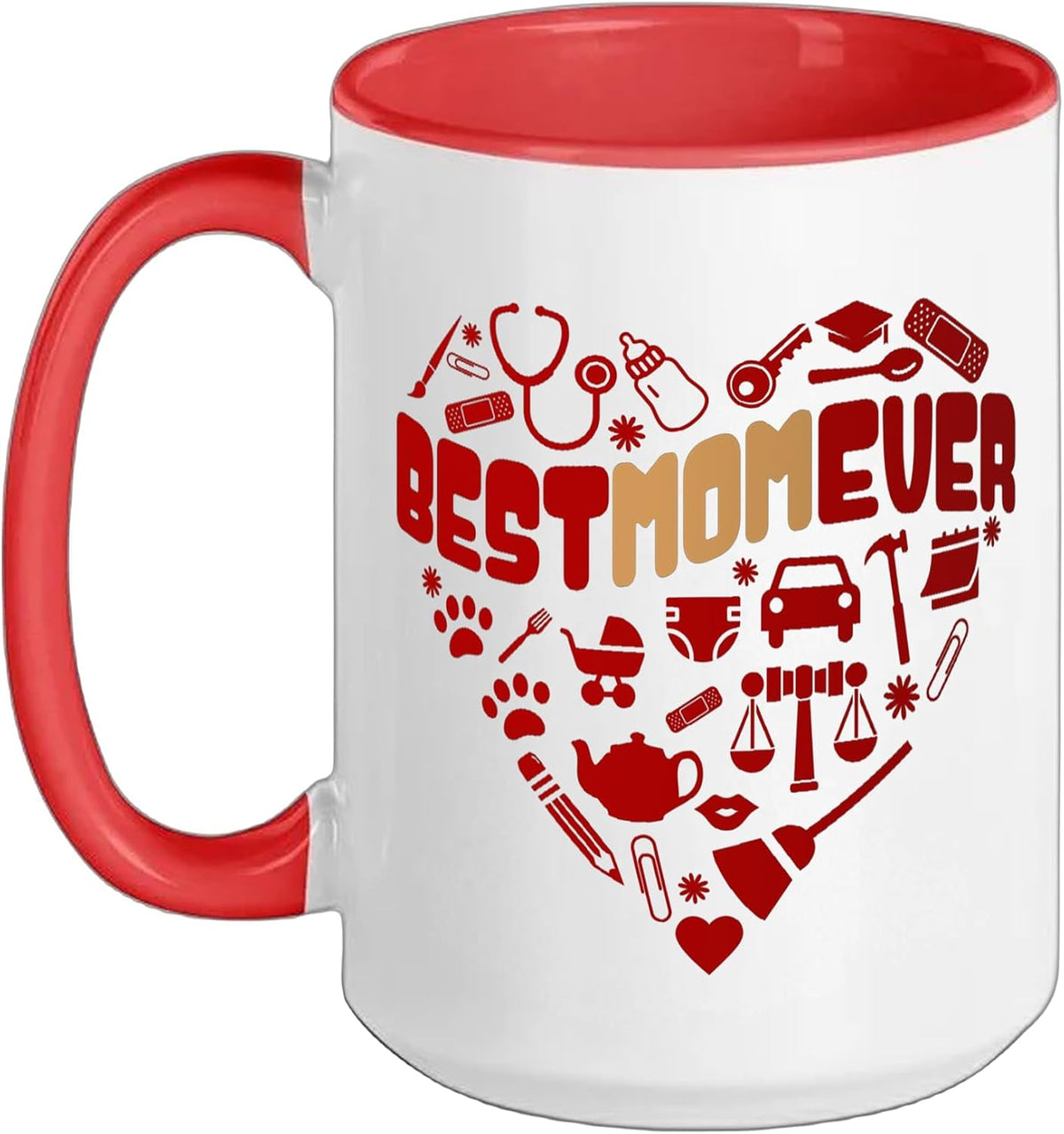 Best Mom Ever, Cute Mother's Day Design From Son Or Ceramic Mug