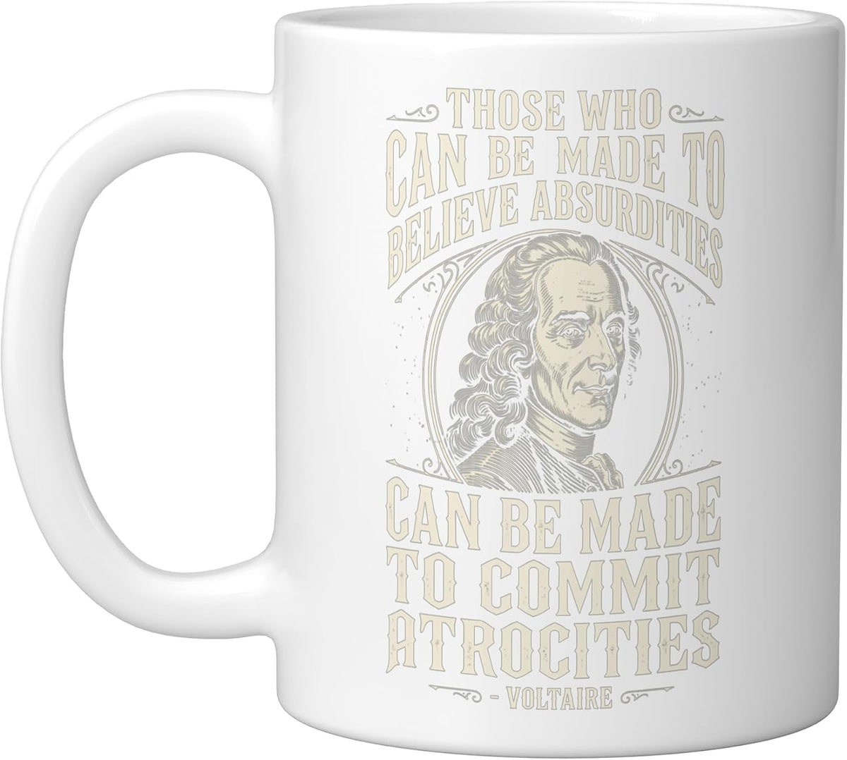 Voltaire French Philosopher Ceramic Mug