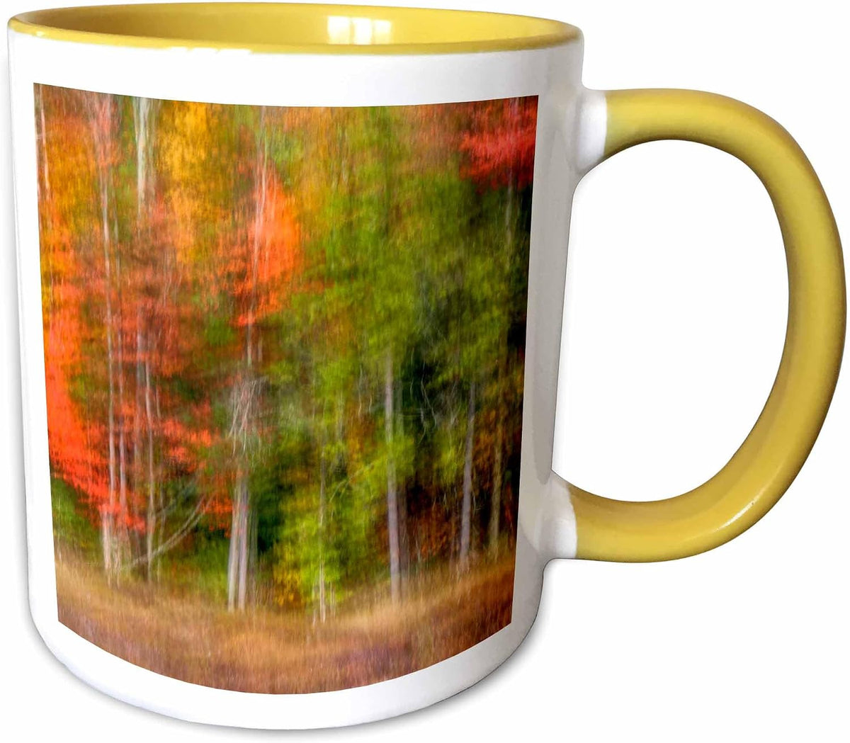 Adirondack Mountains Abstract Forest Ceramic Mug