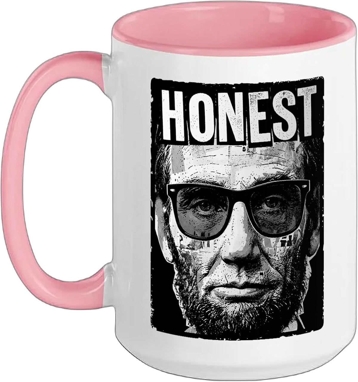 Honest Abe President Abraham Lincoln Pop Art 4th Of July Ceramic Mug