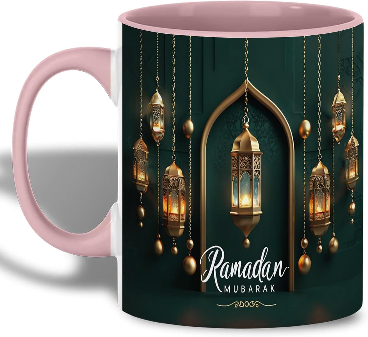 Ramadan Mubarak Golden Lanterns Mug