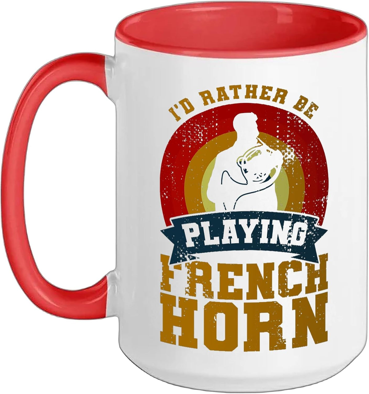 Funny French Hornist Saying French Horn Lover Double Horn Ceramic Mug