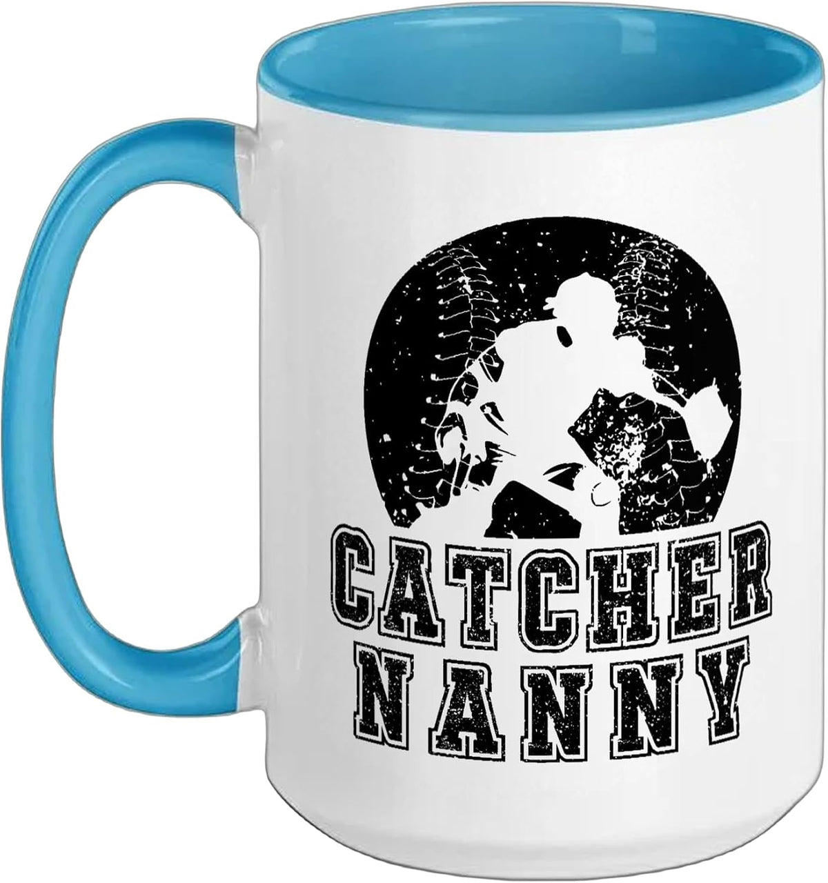 Baseball Catcher Nanny Of A Baseball Catcher Nanny Grandma Ceramic Mug