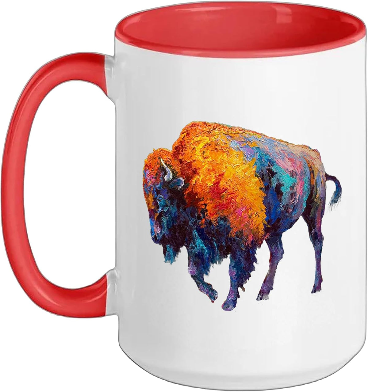 American Buffalo Bison Colorful Animal Ceramic Mug