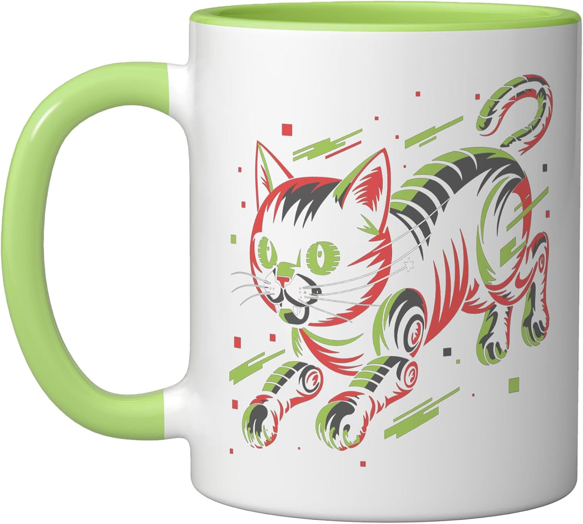 Funny Robotics Engineer Design With Robot Cat For Tech Ceramic Mug