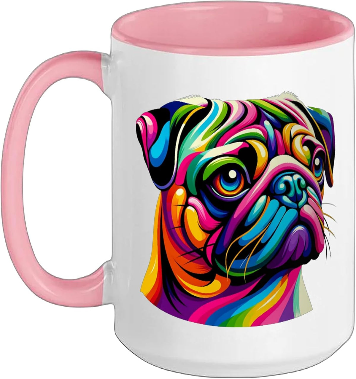 Pop Art Pug Dog Chinese Pugs Ceramic Mug