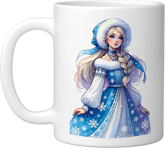 Snegurochka Ded Moroz Russia Russian Santa Claus Ceramic Mug