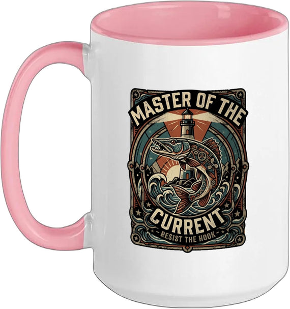 Master Of The Current Resist The Hook Fishing Ceramic Mug