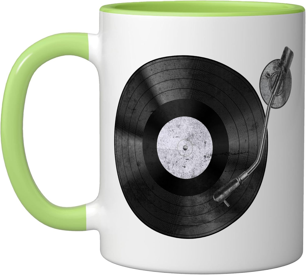 Retro Rock & Roll Vinyl Record Music Melting Graphic Ceramic Mug