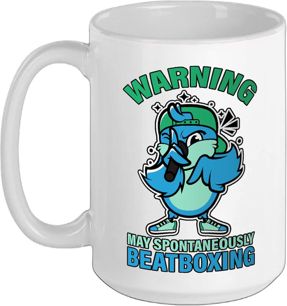 Warning May Spontaneously Beatboxing Beatboxer Music Ceramic Mug