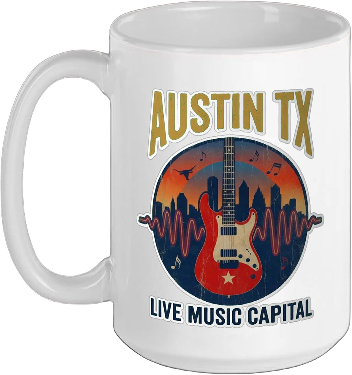 Austin Texas Live Music Capital Ceramic Mug