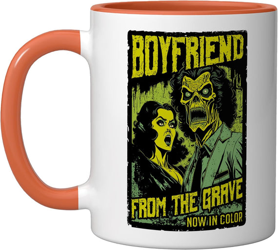 Retro Horror Zombie Boyfriend Mug