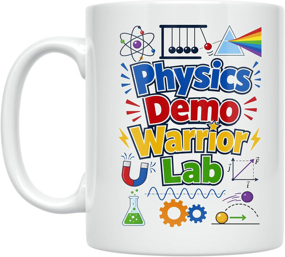 Physics Demo Warrior Lab Colorful Science Ceramic Mug