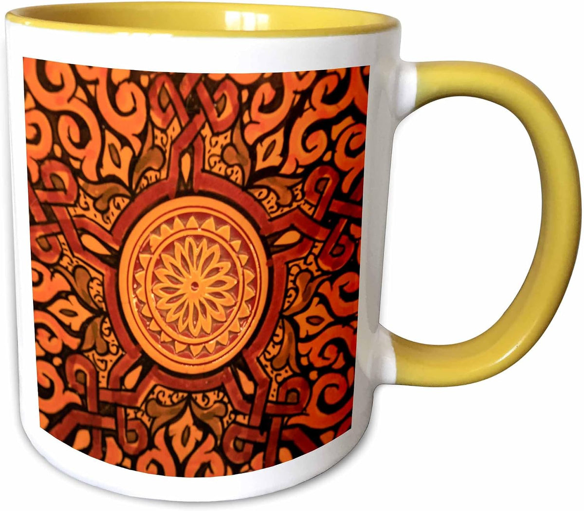 Hand-Painted Glazed Bowl, Craft, Morocco Ceramic Mug