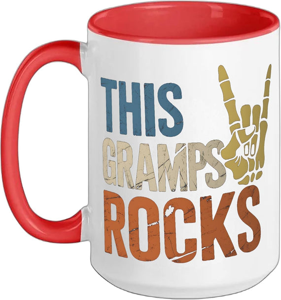 This Gramps Rocks Skeleton Rock Hand Ceramic Mug