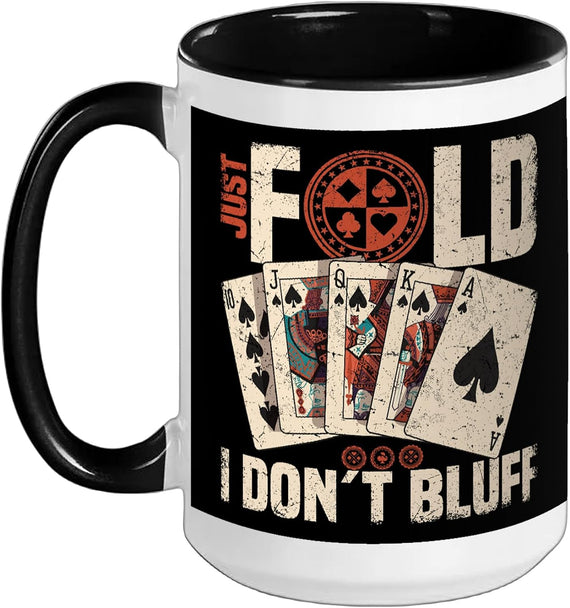 Gambling Design For Casino Cards Poker Player Men Ceramic Mug