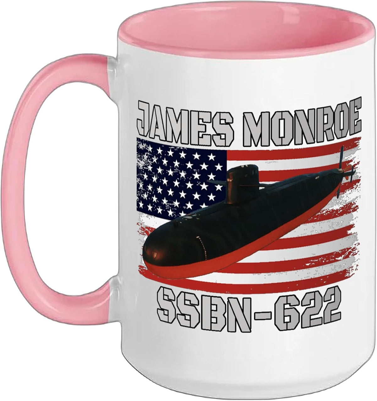 Submarine Uss Monroe Ssbn-622 Veteran Grandfather Dad Son Ceramic Mug