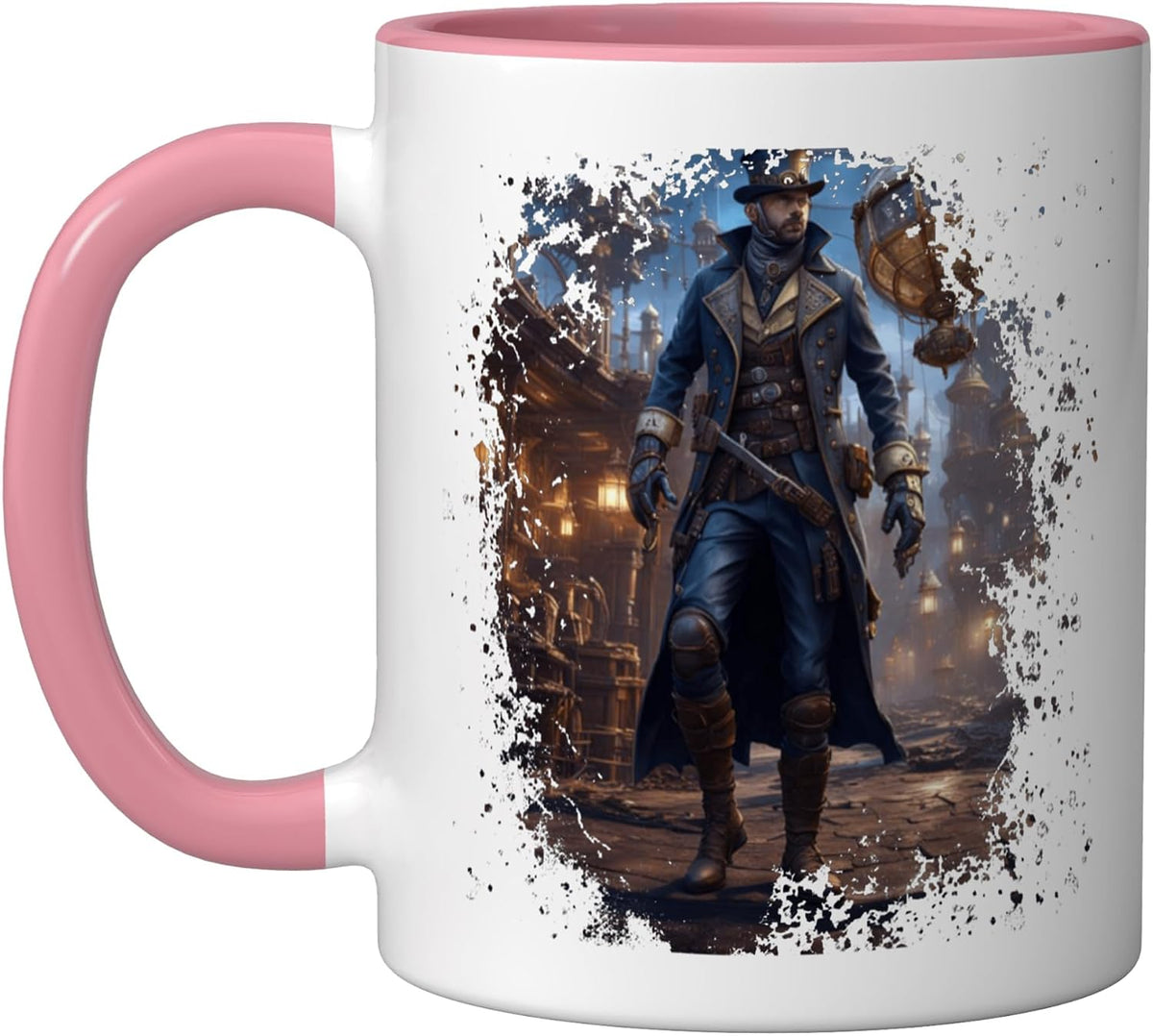 Victorian Steam Punk Assassin And Steampunk World Ceramic Mug