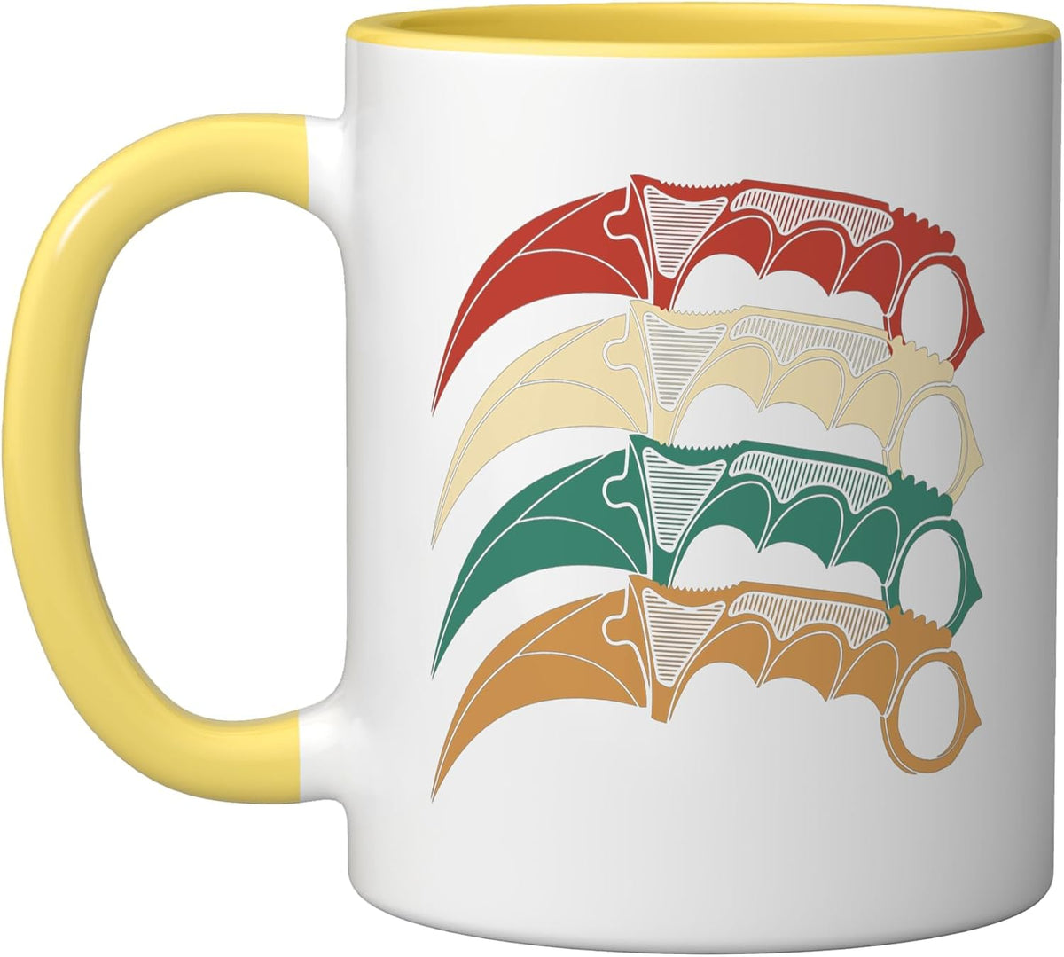 Retro Silat Karambit Vintage Asian Fighting Martial Arts Ceramic Mug
