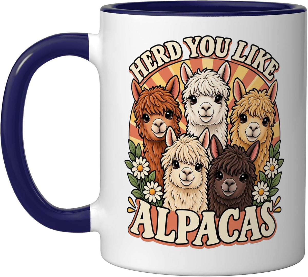 Alpaca Herd You Like Alpacas Funny Farm Owner Cute Ceramic Mug