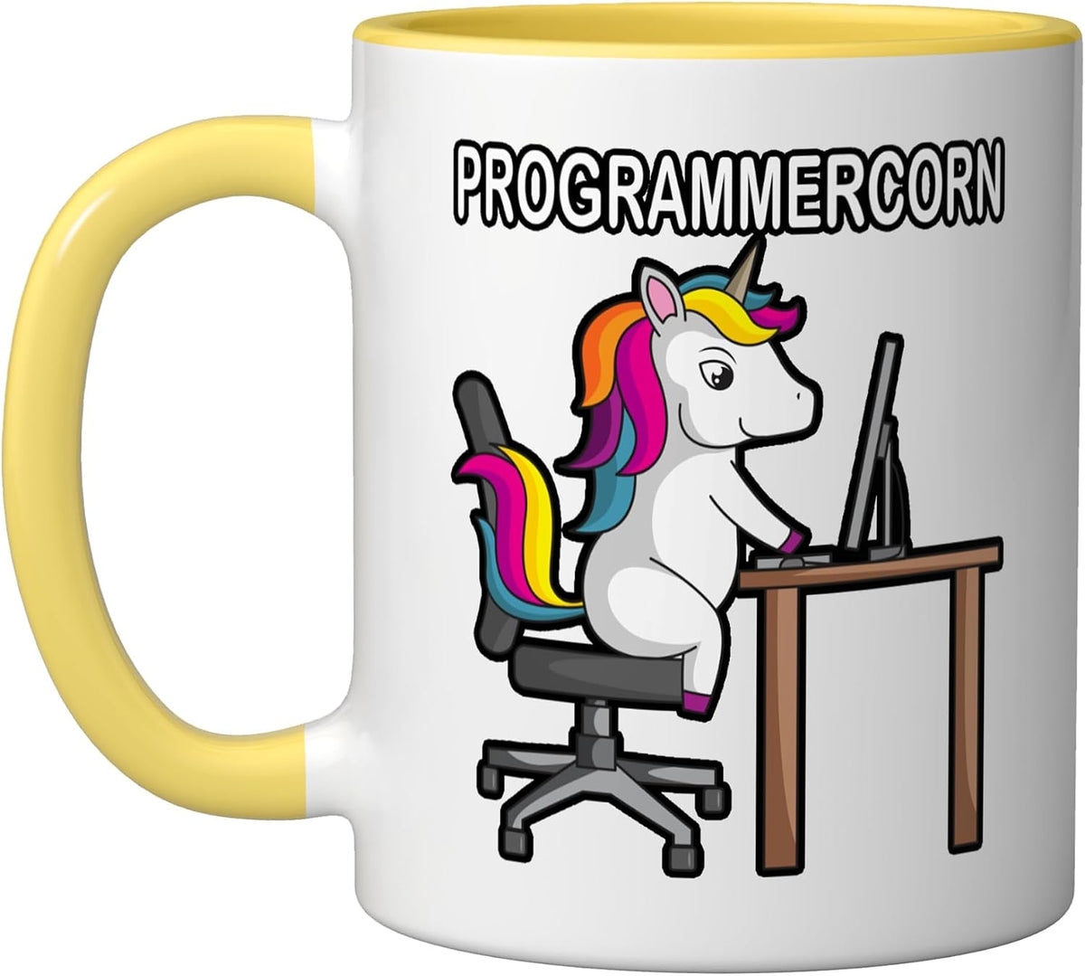 Programmercorn Unicorn Lover Web Developer Software Coder Ceramic Mug