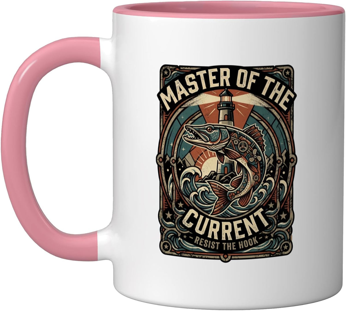 Cool Fishing Retro Angler Hobby Fisher Ceramic Mug