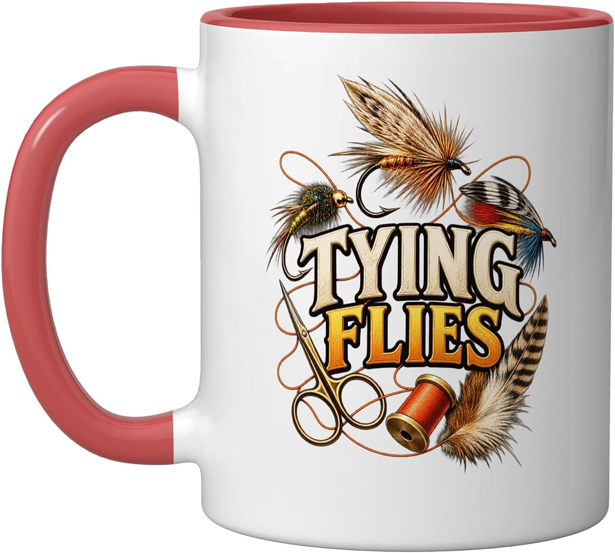 Tying Flies For Fly Fishing Fly Tiers And Fly Tying Fans Ceramic Mug