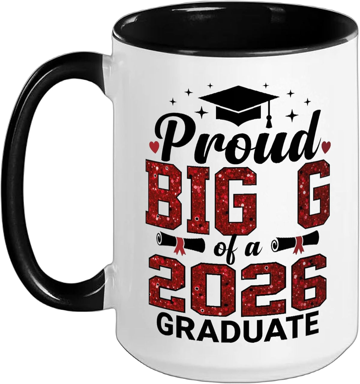 Proud Big G Of A 2026 Graduate Senior Graduation Year Ceramic Mug