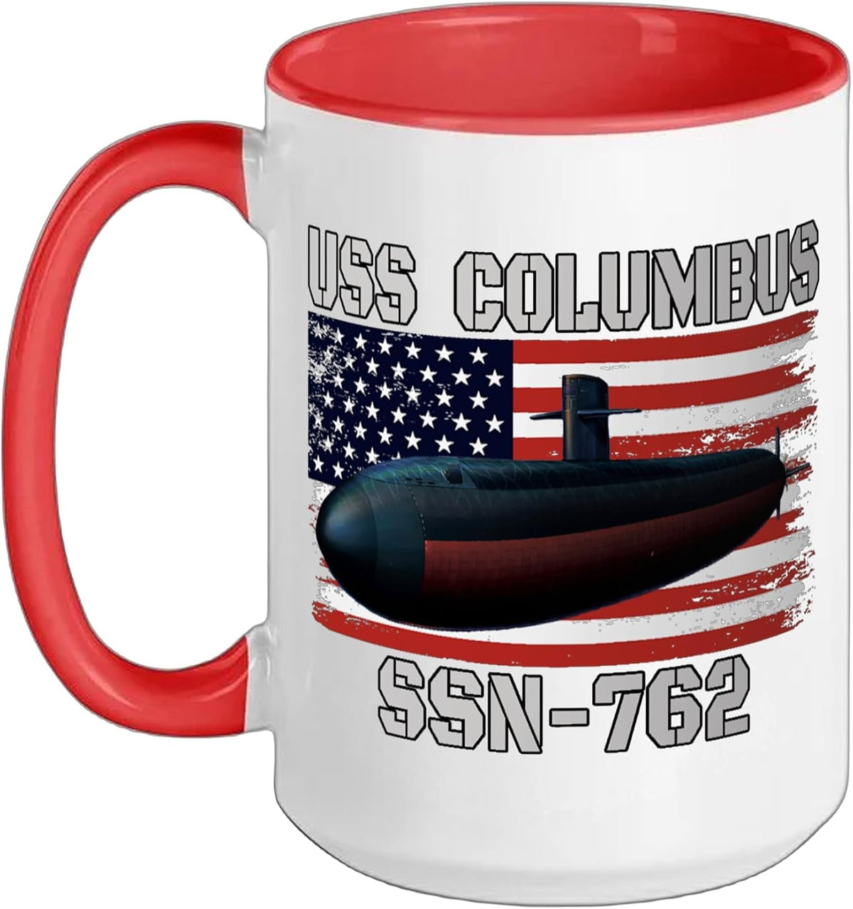 Submarine Uss Columbus Ssn-762 Veteran Grandfather Dad Son Ceramic Mug