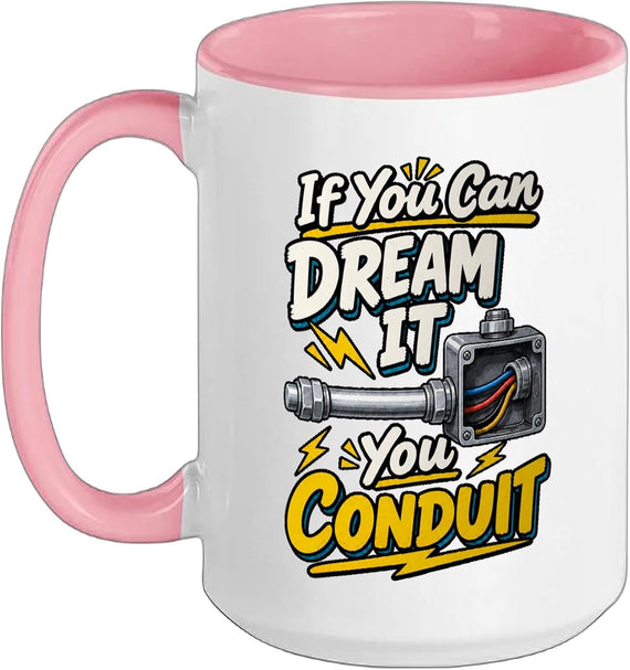 Funny Conduit Bender Electrician Electrical Worker Ceramic Mug
