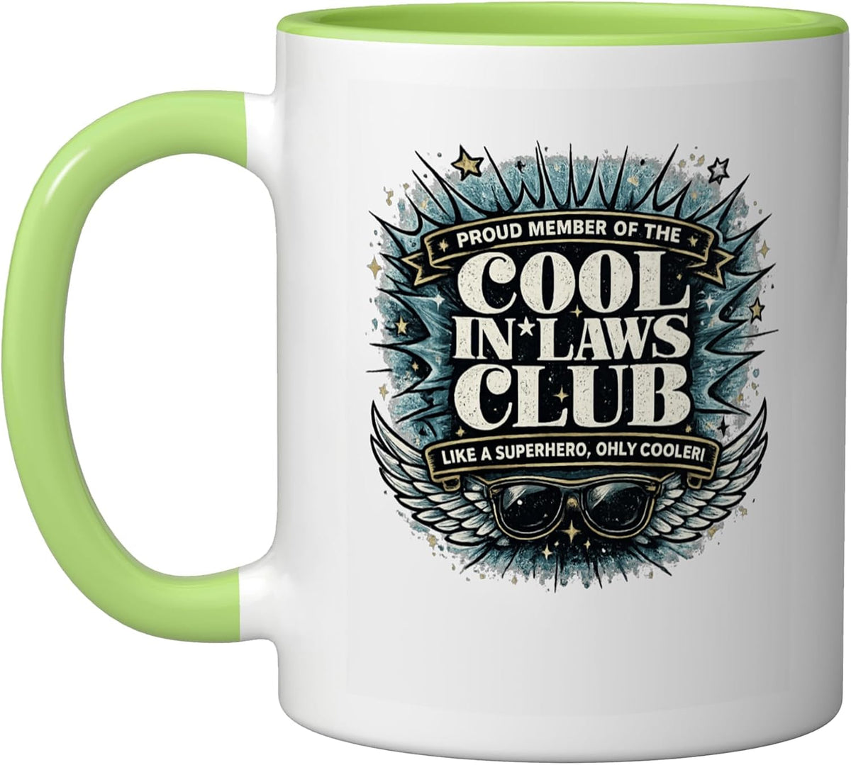 Cool In-Laws Club Funny Family Statement Design Marriage Ceramic Mug