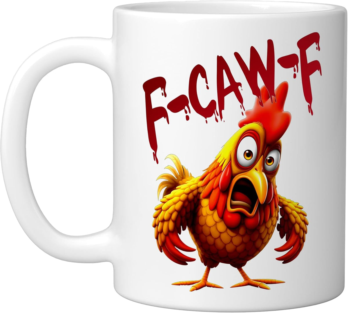 F-Caw F Funny Cow Chicken Ceramic Mug