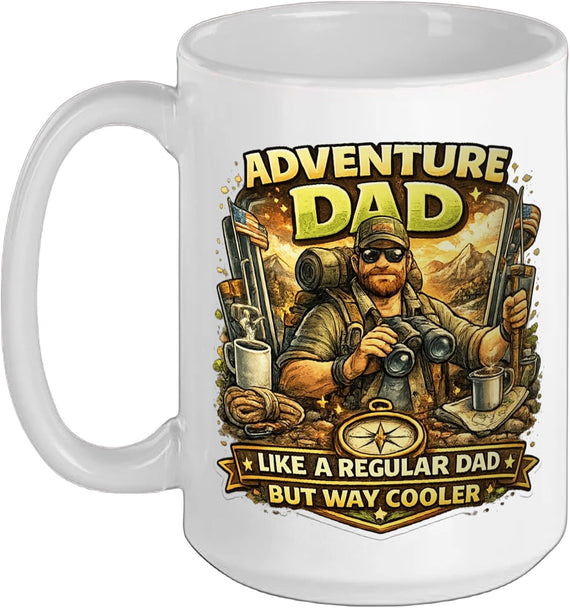 Adventure Dad Like Regular But Better Christmas Ceramic Mug