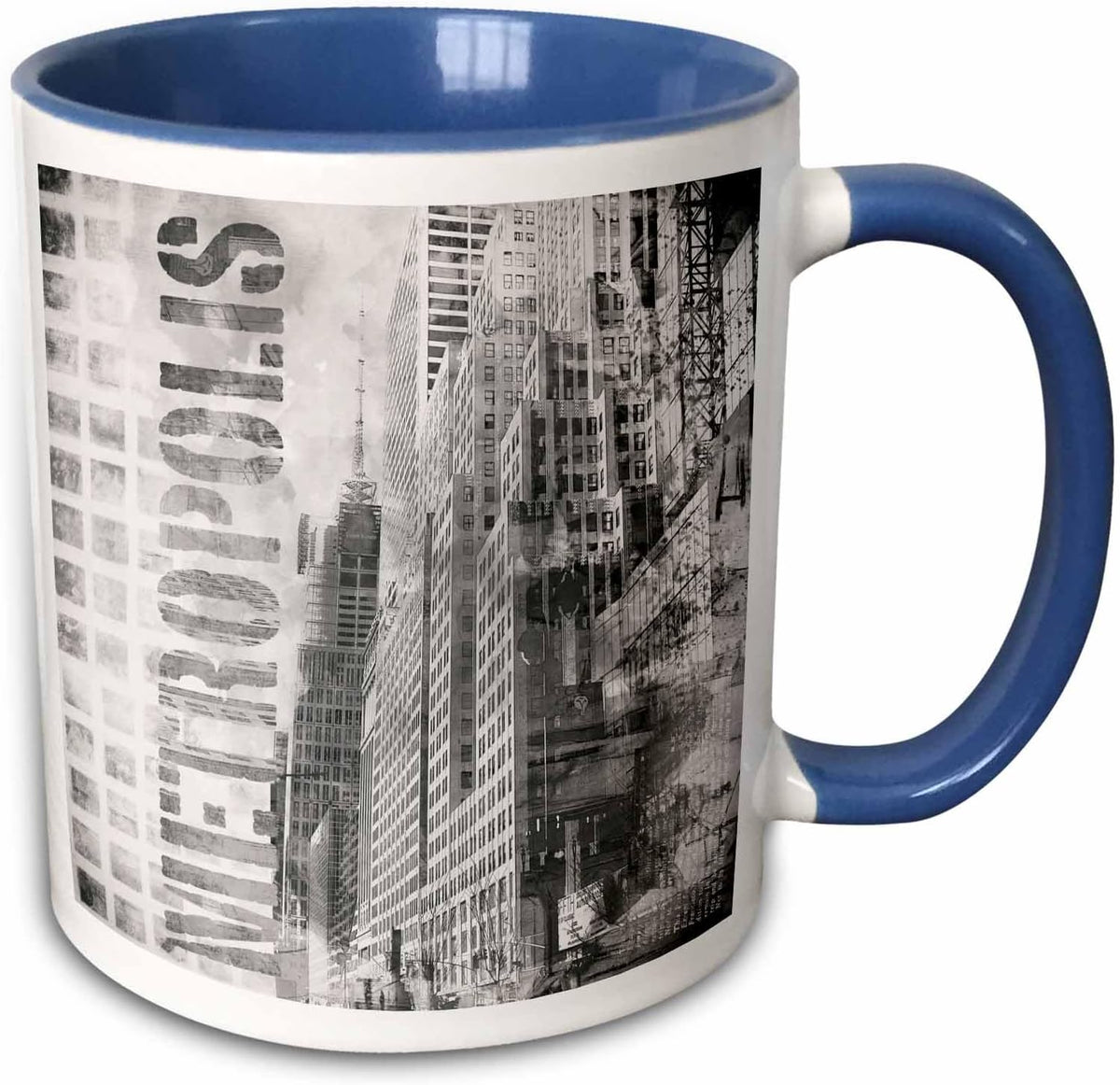 Modern Metropolis Urban City Art Ceramic Mug