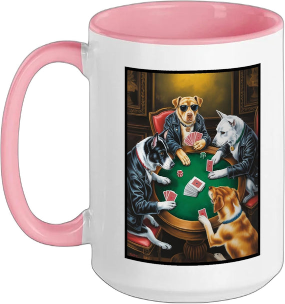 Dogs Playing Poker Gambling Casino Texas Hold 'Em Ceramic Mug