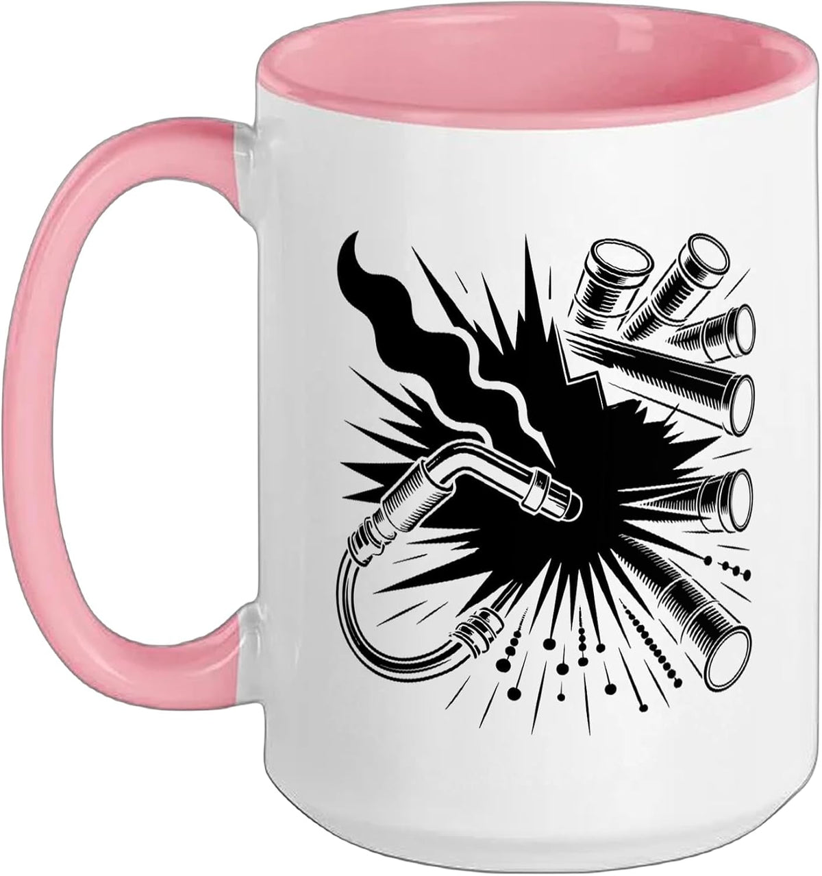 Pipe Welder Welding Silhouette Pipeliner Pipeline Ceramic Mug