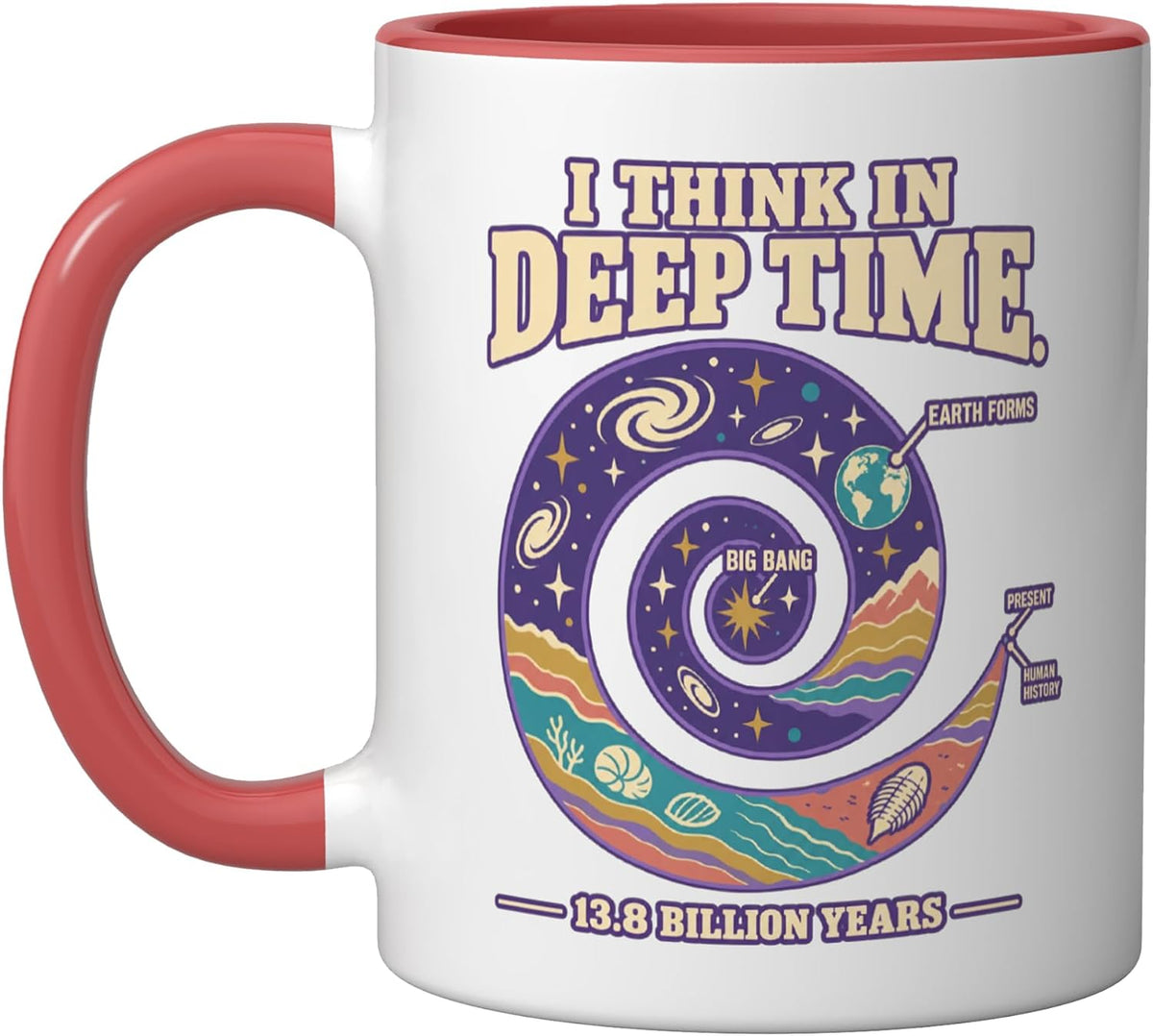 I Think In Deep Time Geology And Astronomy Ceramic Mug