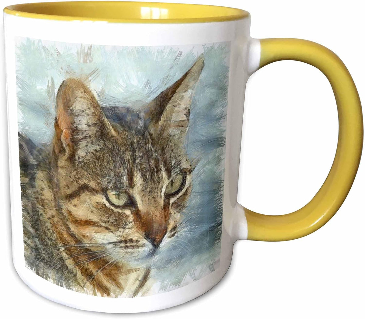 Stunning Tabby Cat Close Up Portrait Ceramic Mug