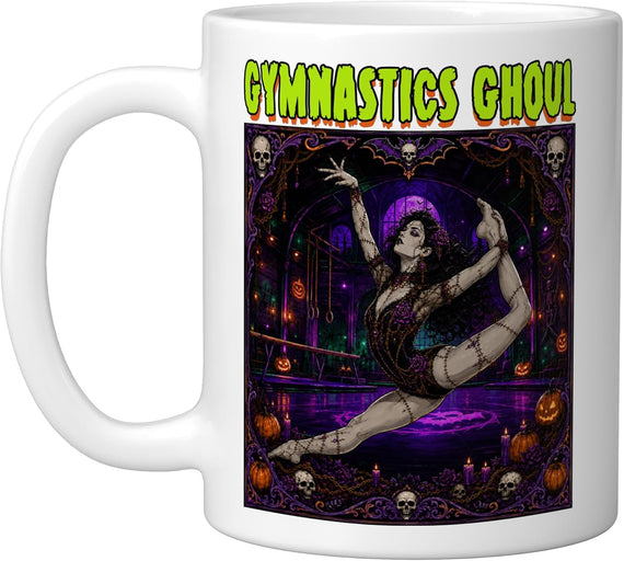 Gymnastics Ghoul Gymnast Zombie Undead Womens Girls Ceramic Mug