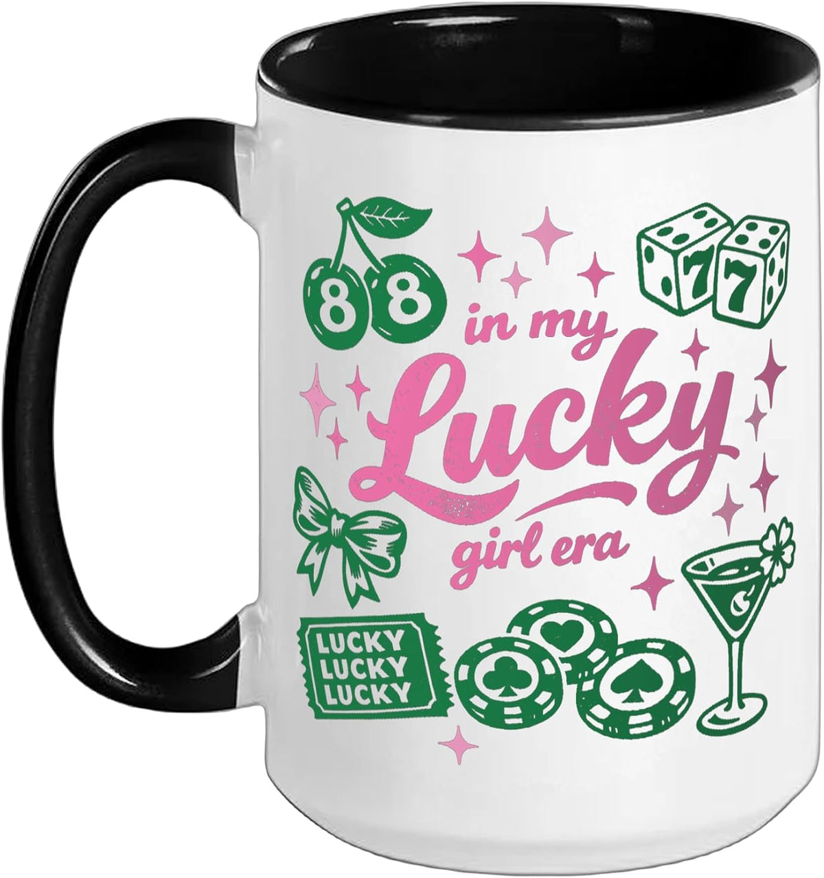 In My Lucky Girl Era St. Patrick's Day Charm Ceramic Mug