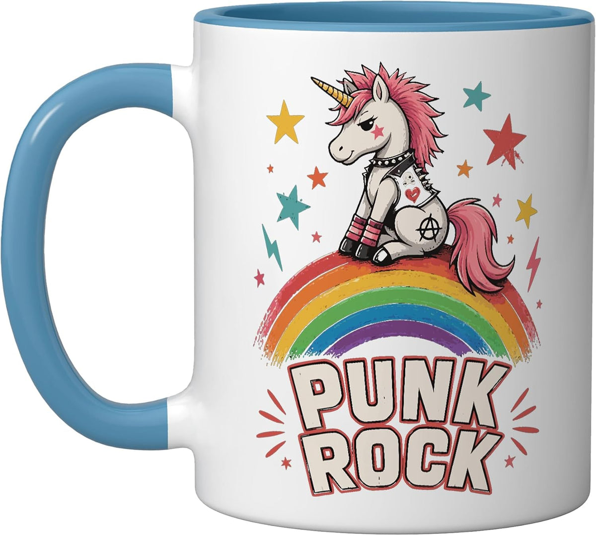 Punk Rock Unicorn Rebel Ceramic Mug