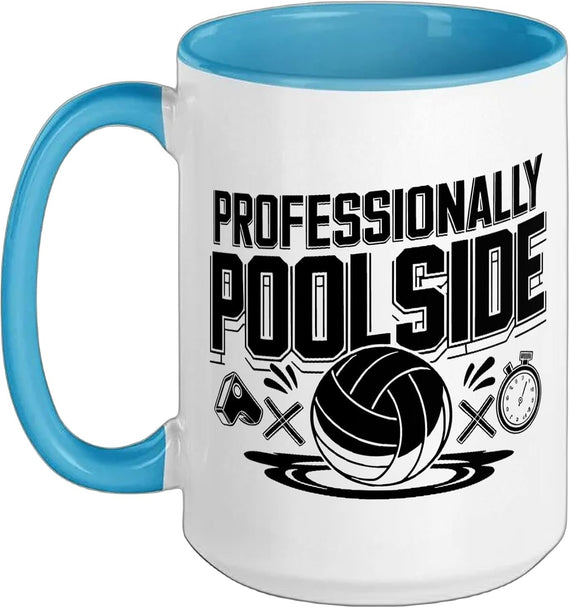 Water Polo Mom Side Effects Obsessed Poolside Funny Ceramic Mug