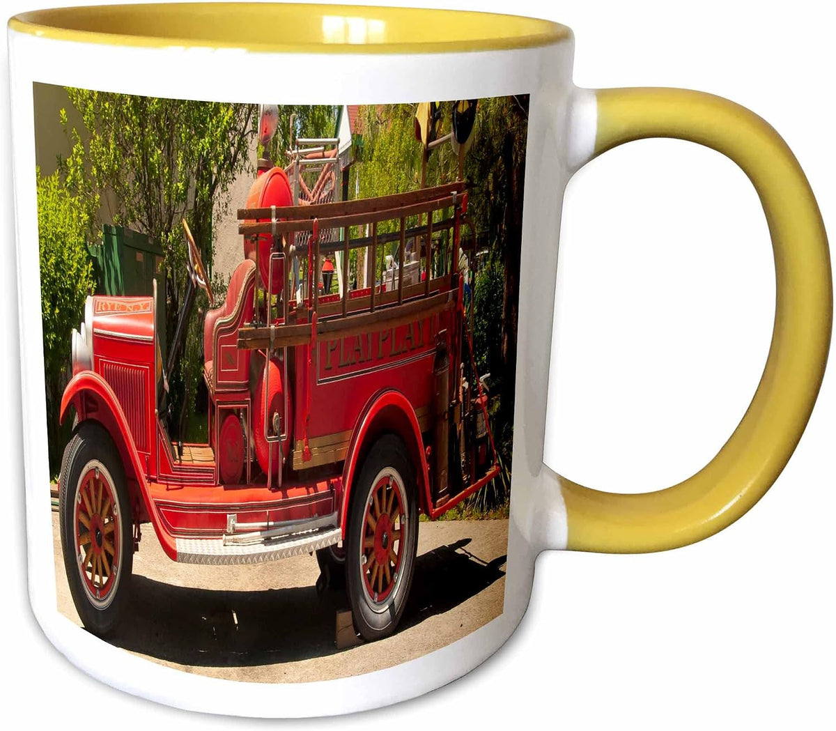 Roni Chastain Photo - Red Fire Truck Ceramic Mug