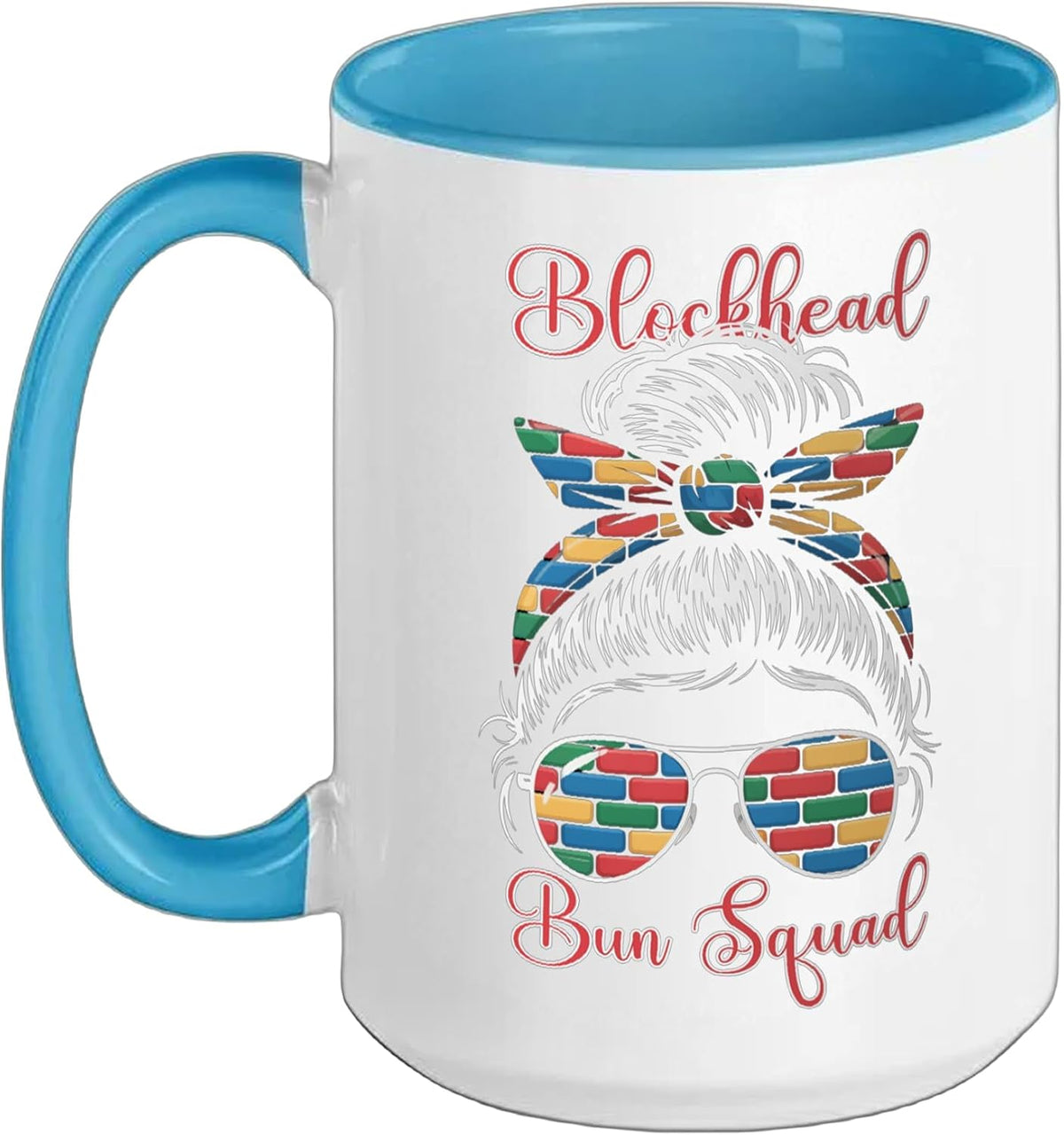 Building Block Messy Bun Mom Life Mothers Day Master Ceramic Mug
