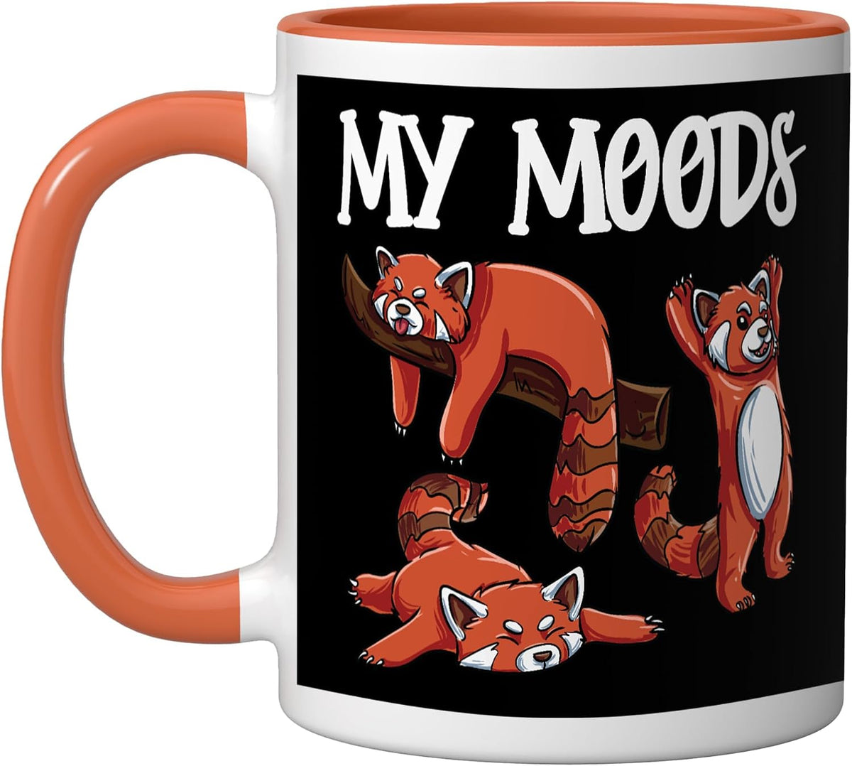 Funny Red Panda Design- Moody Red Panda Ceramic Mug